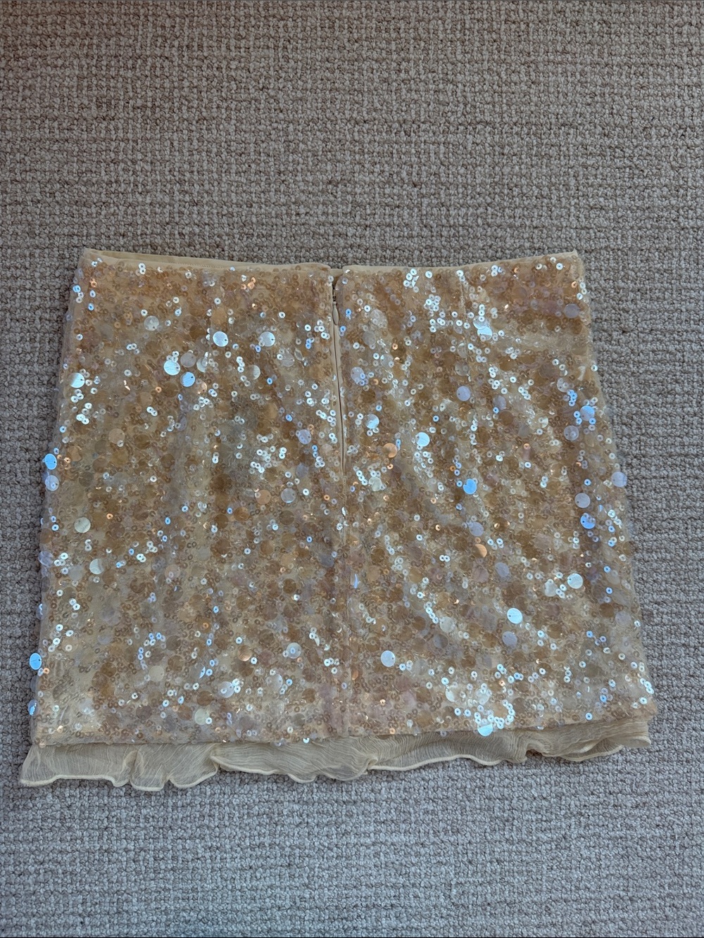 J. Crew Gold Sequin Mini Skirt - Picture 2 of 7
